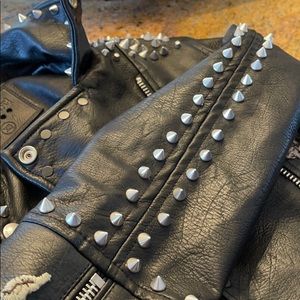 Leather biker jacket by BlankNYC